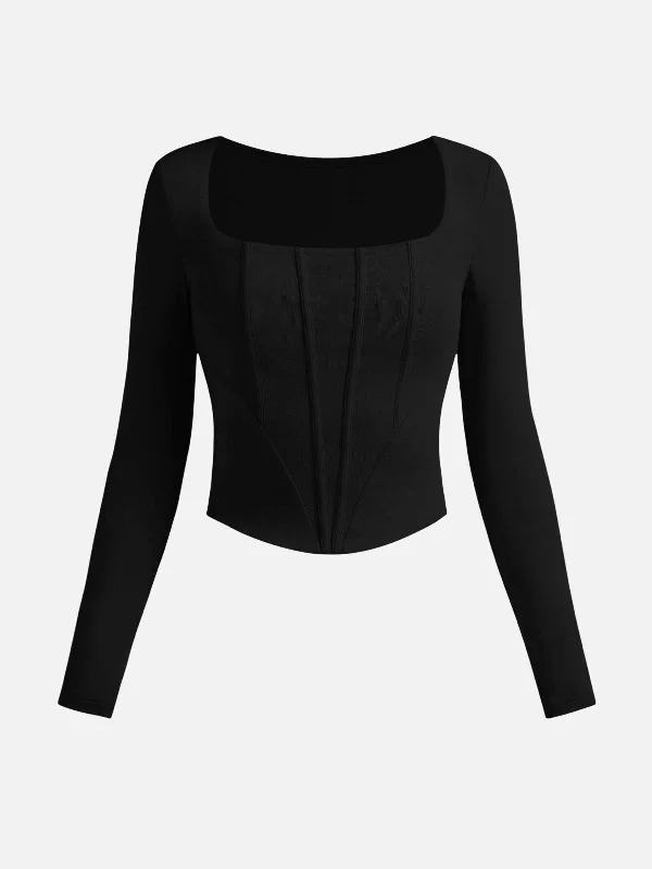 eco-mousse-long-sleeve-square-neck-corset-top