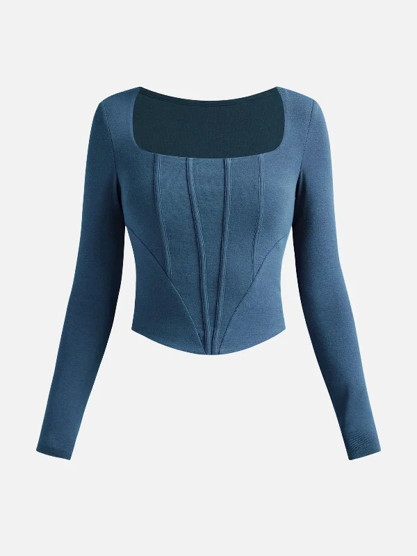 eco-mousse-long-sleeve-square-neck-corset-top