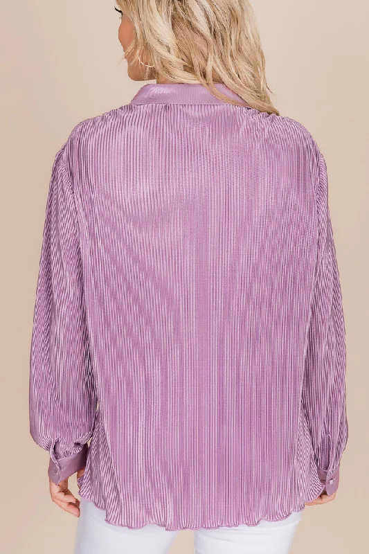 enough-for-you-purple-plisse-button-front-blouse