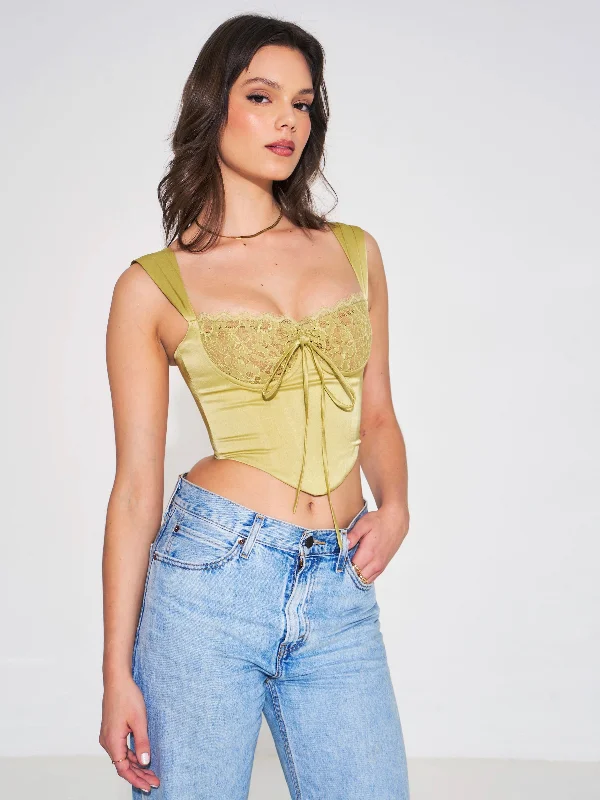 everly-olive-lace-satin-corset-top