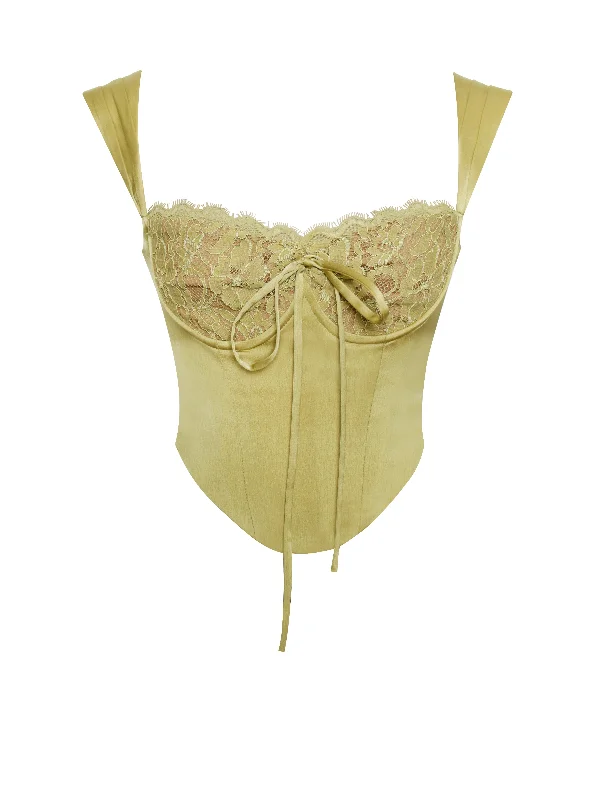 everly-olive-lace-satin-corset-top