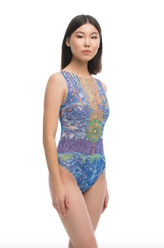 family-power-one-piece-sleeveless-swimsuit