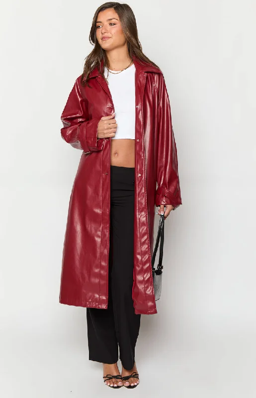 finn-red-pu-trench-coat