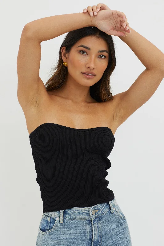 flora-strapless-knit-top-black