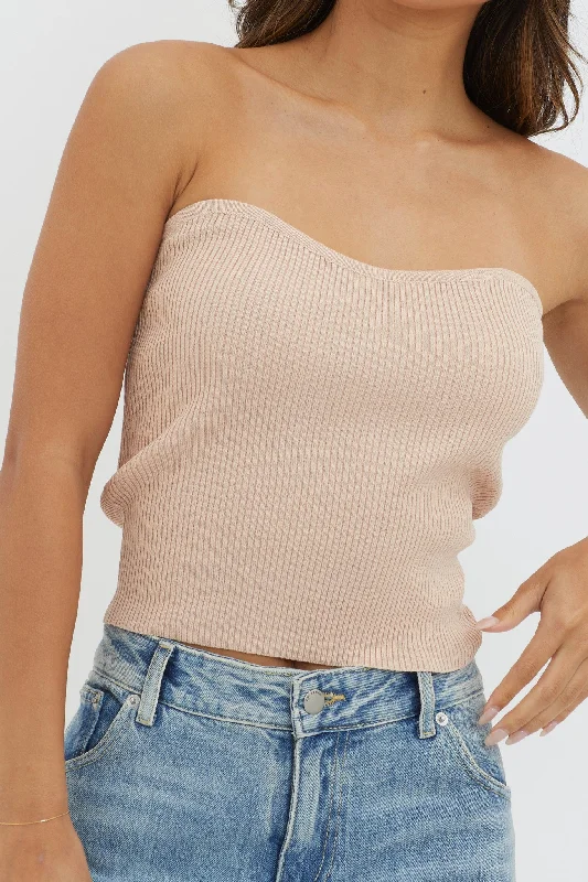 flora-strapless-knit-top-mocha