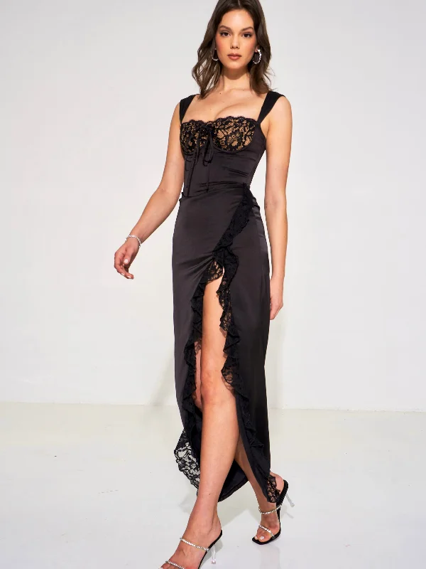 freddie-black-lace-satin-maxi-corset-dress