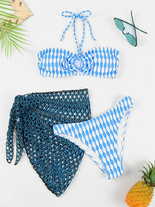 geometric-halter-neck-three-piece-swim-set