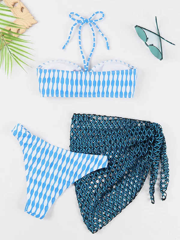 geometric-halter-neck-three-piece-swim-set