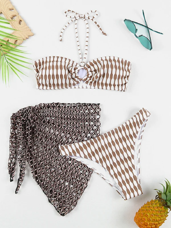 geometric-halter-neck-three-piece-swim-set