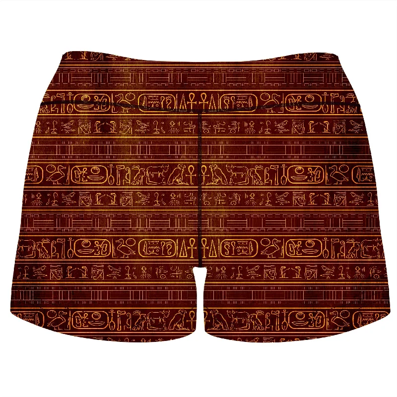 glyphs-high-waisted-womens-shorts