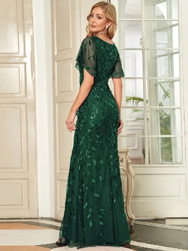 gorgeous-v-neck-leaf-sequined-fishtail-party-dress-ep00692