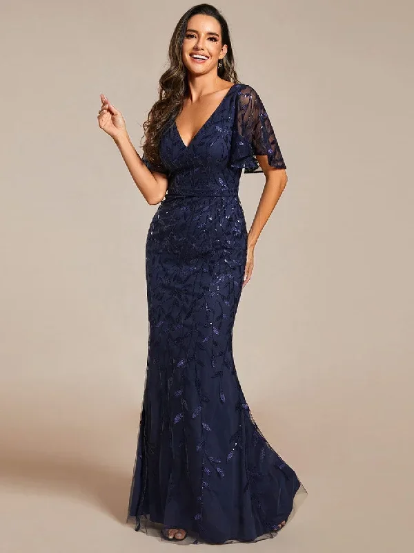 gorgeous-v-neck-leaf-sequined-fishtail-party-dress-ep00692