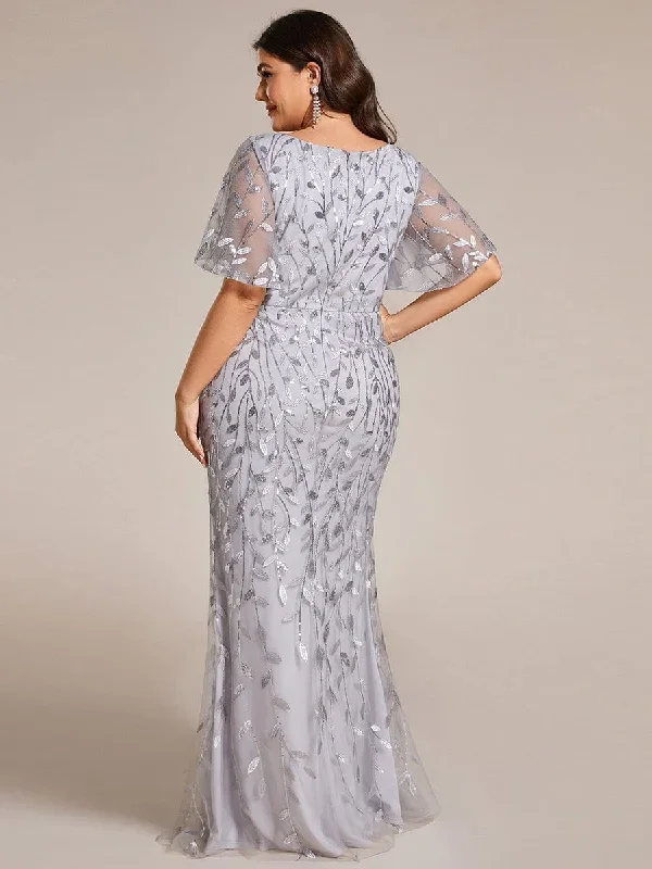 gorgeous-v-neck-leaf-sequined-fishtail-party-dress-ep00692