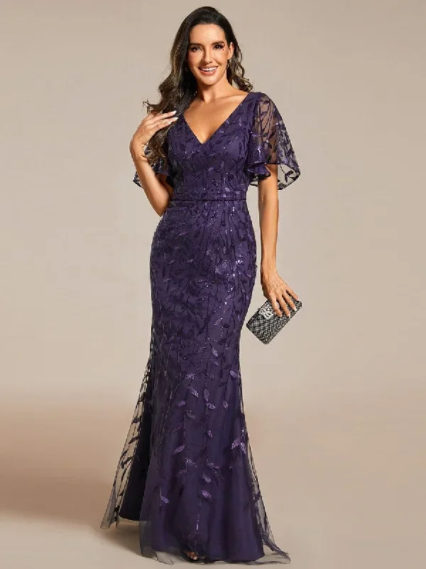 gorgeous-v-neck-leaf-sequined-fishtail-party-dress-ep00692