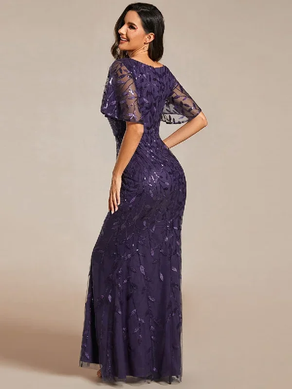 gorgeous-v-neck-leaf-sequined-fishtail-party-dress-ep00692