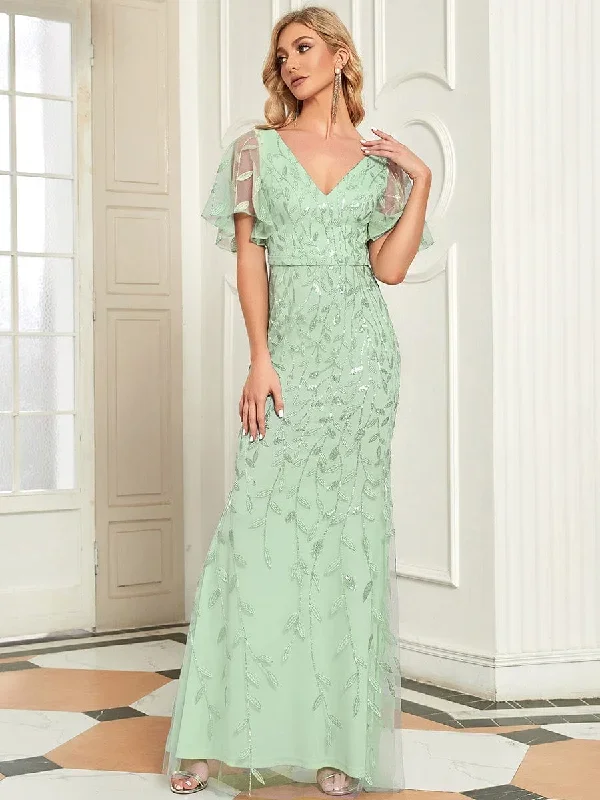 gorgeous-v-neck-leaf-sequined-fishtail-party-dress-ep00692