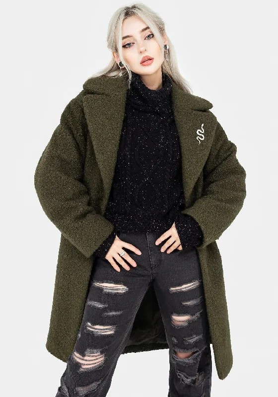 gorgon-boucle-oversized-coat-with-snake-brooch-in-green