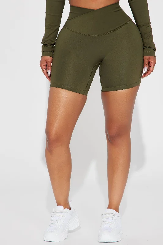 Hard Flex Elevate Active Short - Olive