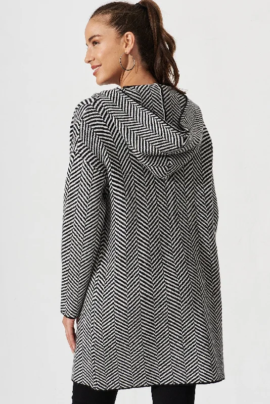 jora-knit-hood-cardigan-in-black-with-herringbone-print-wool-blend