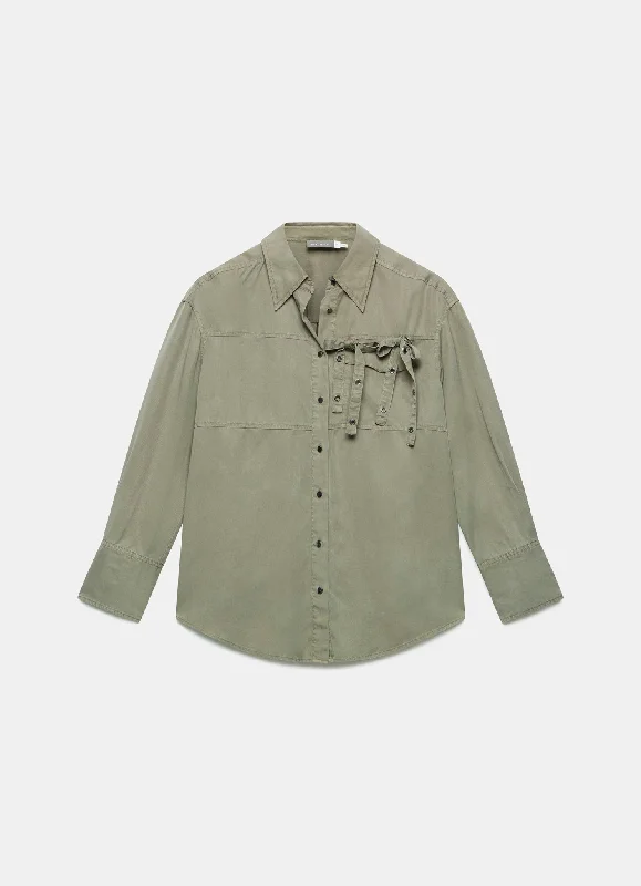 khaki-eyelet-detail-shirt