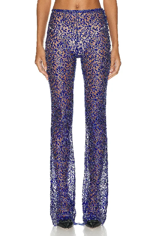 Lace Flared Trousers