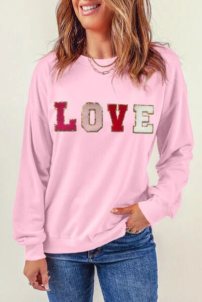 love-round-neck-dropped-shoulder-sweatshirt