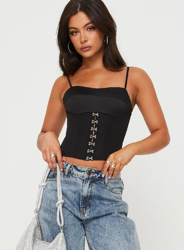 Matney Corset Top Black