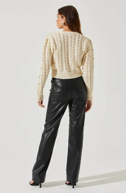 mien-embellished-cable-knit-cardigan