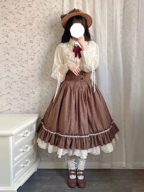 miss-pointroseelegant-lolita-striped-fishbone-skirt