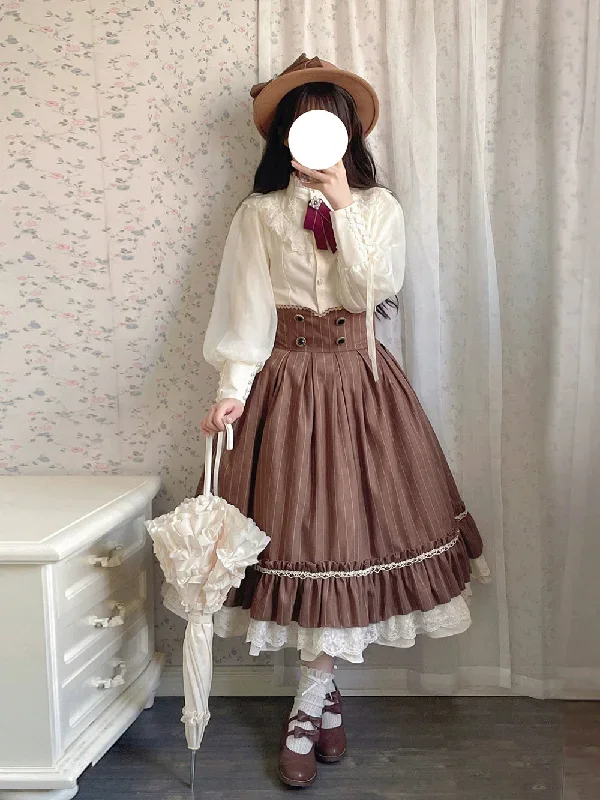 miss-pointroseelegant-lolita-striped-fishbone-skirt