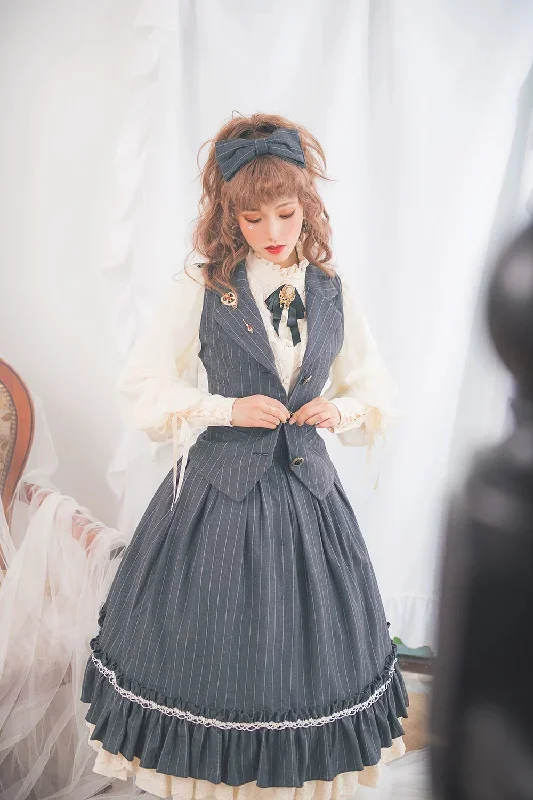 miss-pointroseelegant-lolita-striped-fishbone-skirt