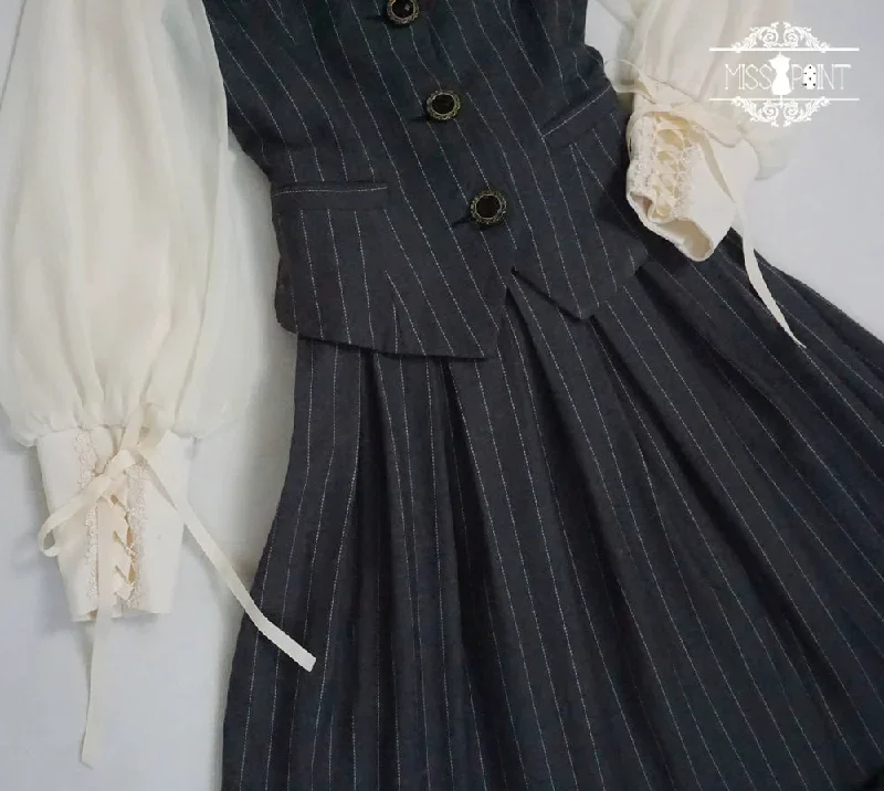 miss-pointroseelegant-lolita-striped-fishbone-skirt