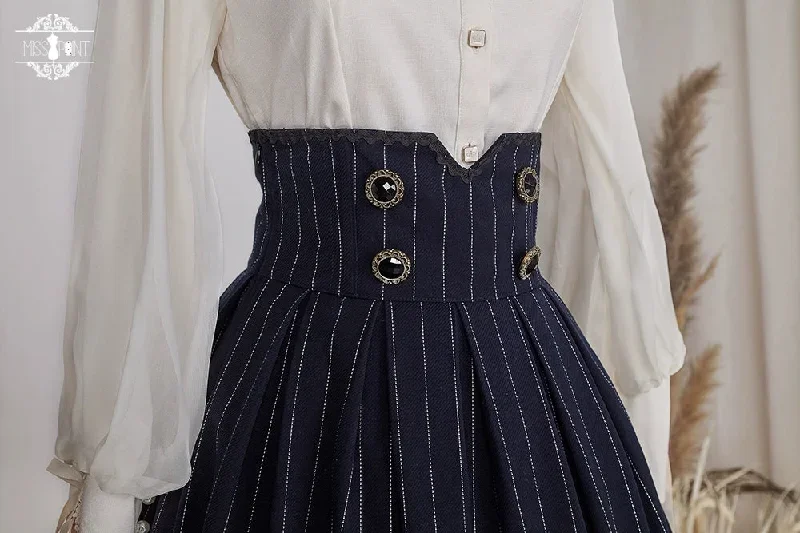 miss-pointroseelegant-lolita-striped-fishbone-skirt