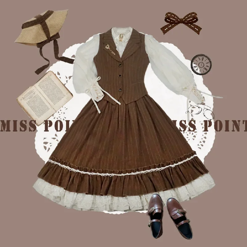 miss-pointroseelegant-lolita-striped-fishbone-skirt