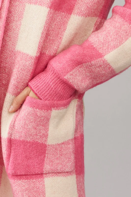 morden-knit-cardigan-in-pink-gingham-wool-blend