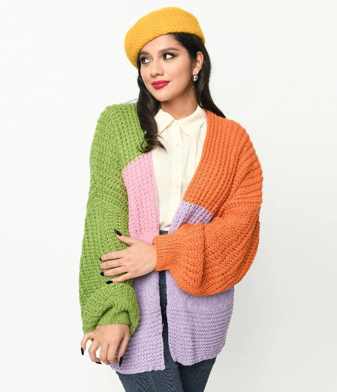 multicolor-color-block-open-cardigan