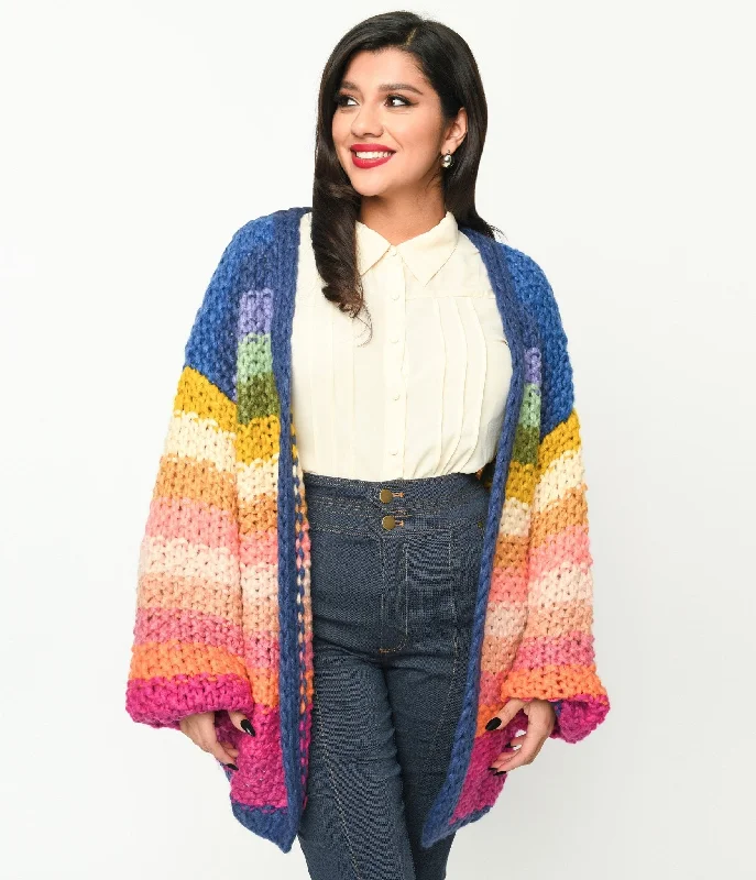 navy-multicolor-striped-crochet-knit-open-cardigan