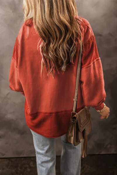 notched-lantern-sleeve-dropped-shoulder-sweatshirt