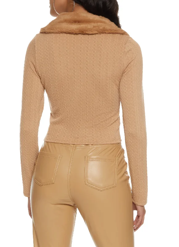 nude-fur-collar-zip-front-textured-knit-sweater-3402069392126