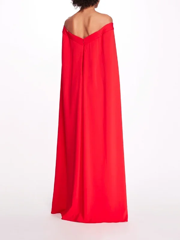 off-shoulder-caped-column-gown-true-red