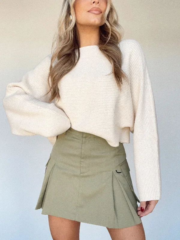 olive-mini-utility-skirt