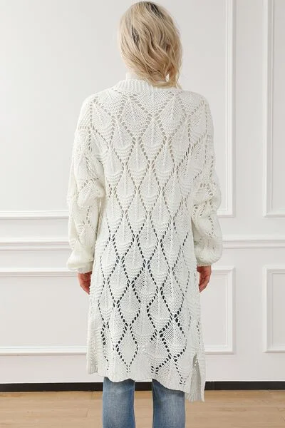 openwork-open-front-dropped-shoulder-cardigan