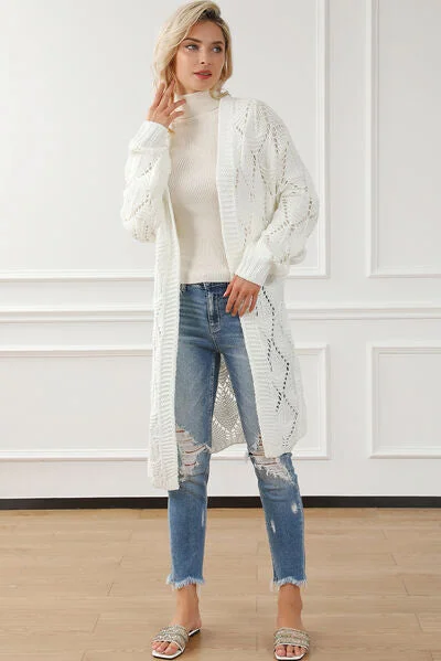 openwork-open-front-dropped-shoulder-cardigan