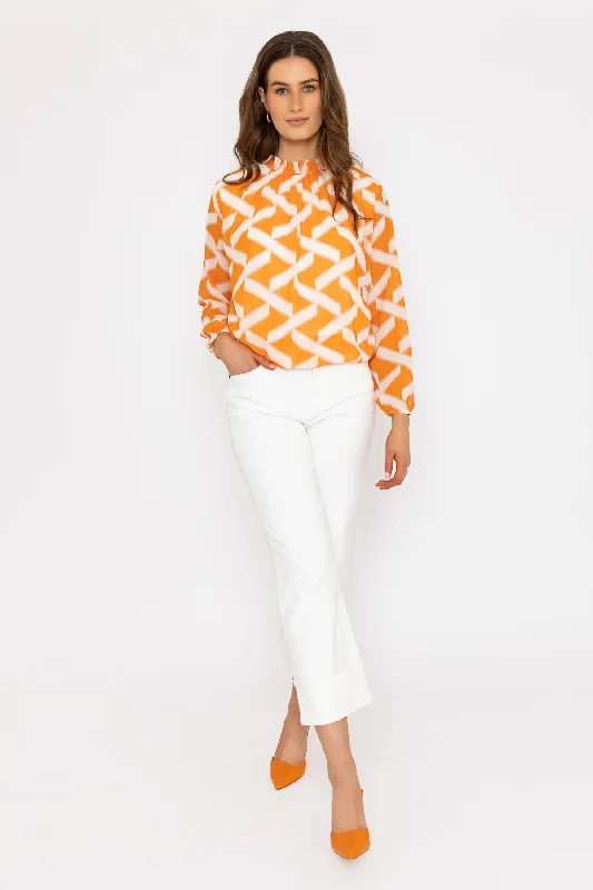 orange-high-neck-printed-top