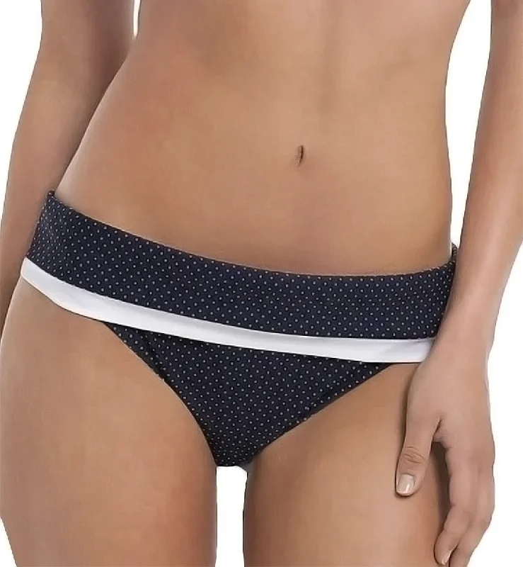 Panache Britt Fold Swim Brief (SW0827)- Navy Spot