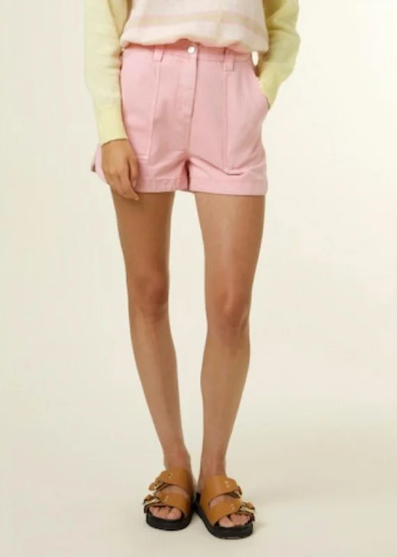 Paris Tiffany Shorts In Pale Pink