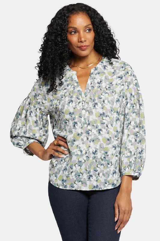 Paulina Peasant Blouse - Bloomington