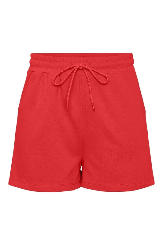 Pieces - Pcchilli Summer Shorts - 4702980 Poppy Red