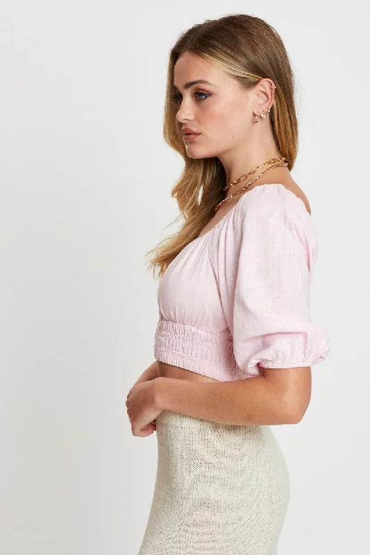 pink-crop-top-short-sleeve-gathered-bust-wc0249ax-33pb