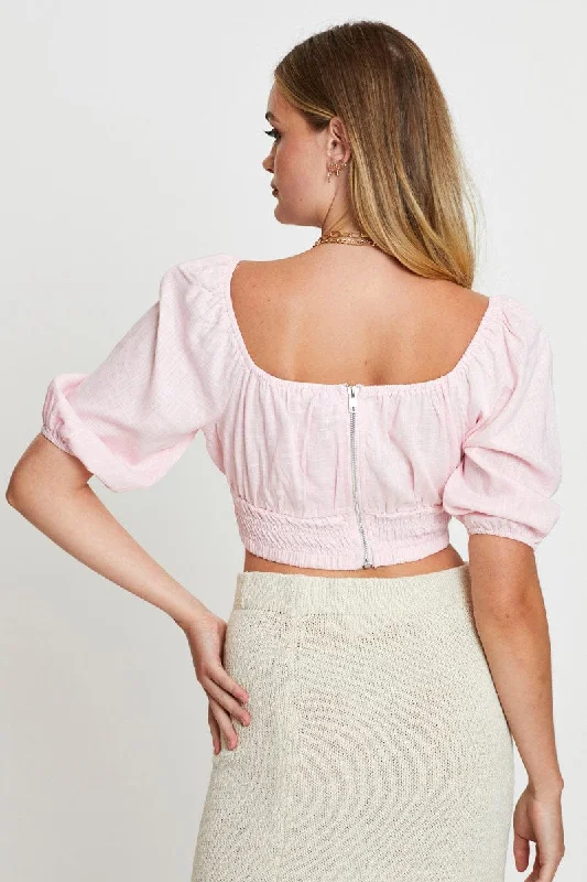 pink-crop-top-short-sleeve-gathered-bust-wc0249ax-33pb